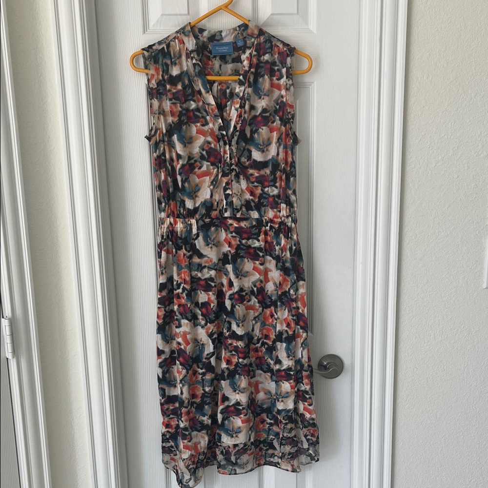 Simply Vera Vera Wang Abstract Floral Midi Dress